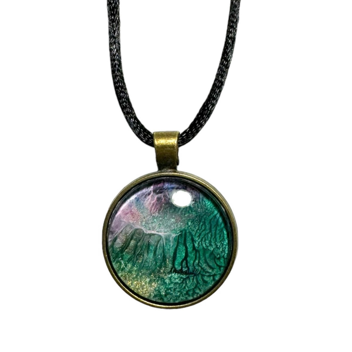 Original Artwork Round Pendant