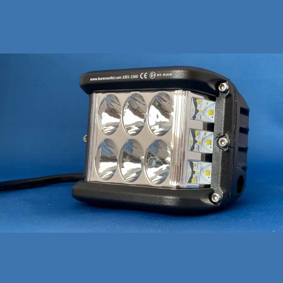 Boreman Side Shooter LED work lamp for HGV and truck side illumination