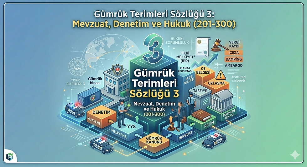 Gümrük Terimleri Sözlüğü 3