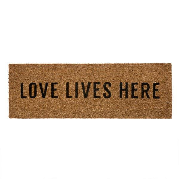 שטיח סף כניסה לבית או לבניין LOVE LIVES HERE