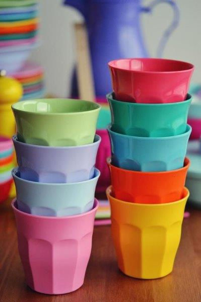 תמונה ממוזערת: כוס מלמין גידי טורקיז רייס RICE