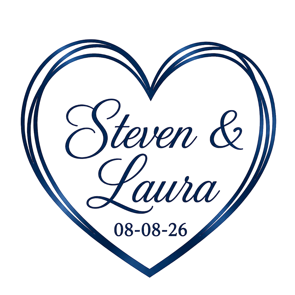 Wedding edible cupcake topper with gold heart, custom names and wedding date