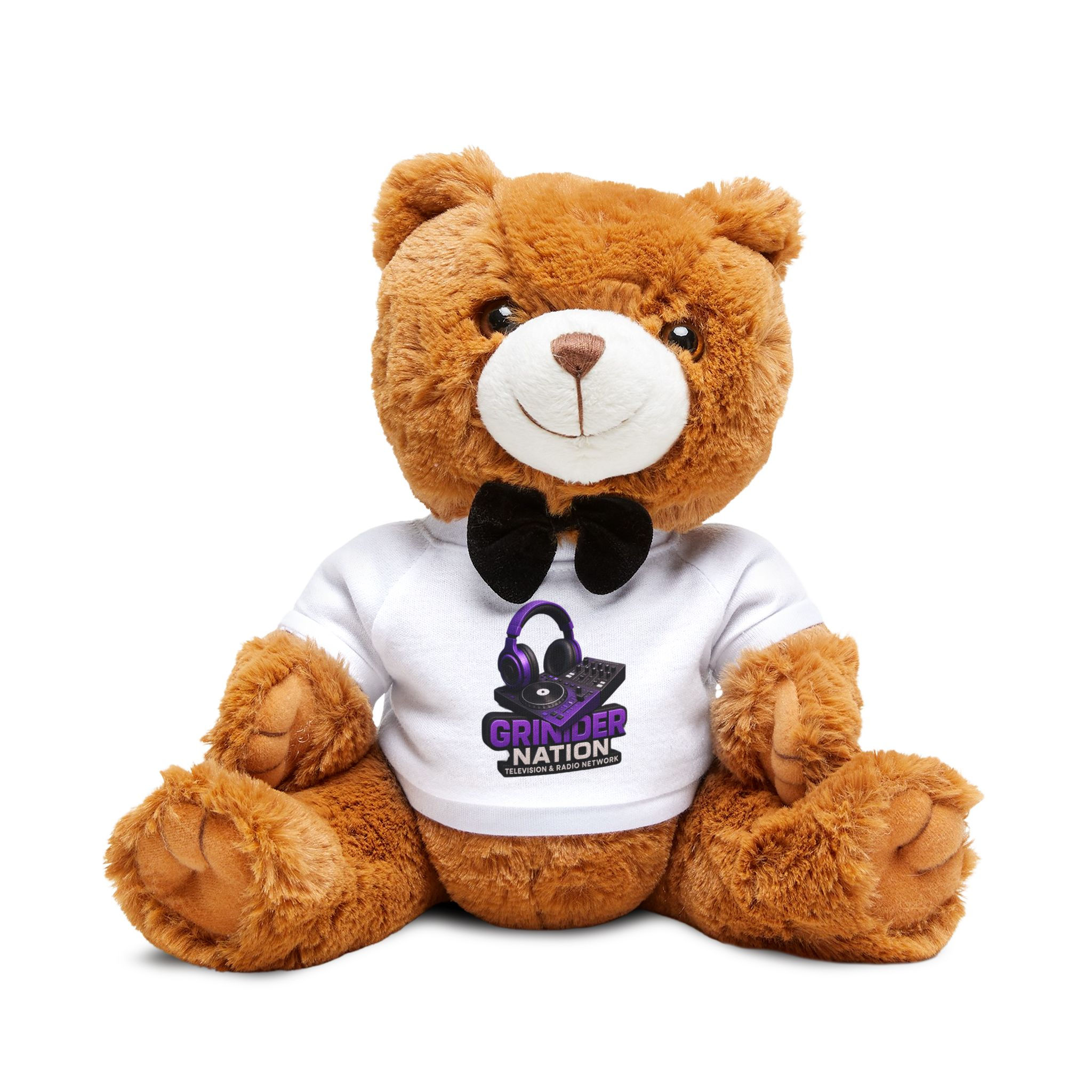 Plush Teddy Bear with Branded T‑Shirt — Cute Gift for Gamers & Fans