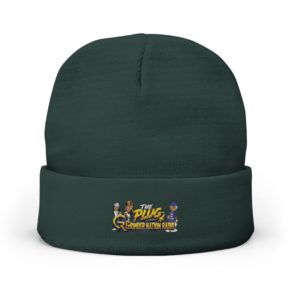 Thumbnail: Knit Beanie — Embroidered 'Pets Are Family' Graphic Beanie