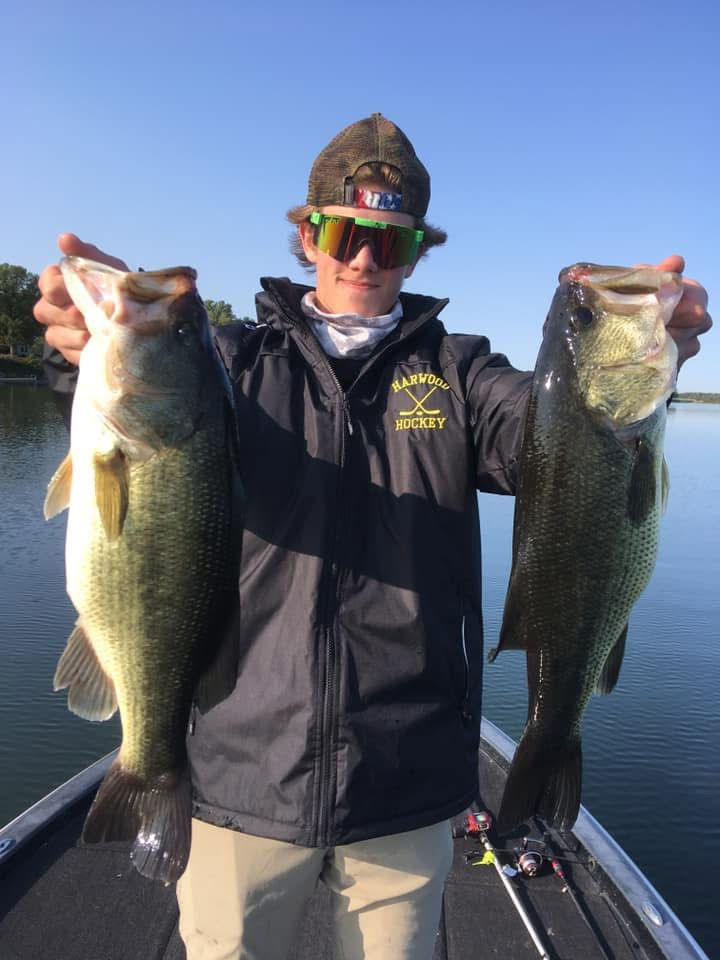 Luke with ten pounds of green fish. Still in high school at the time.