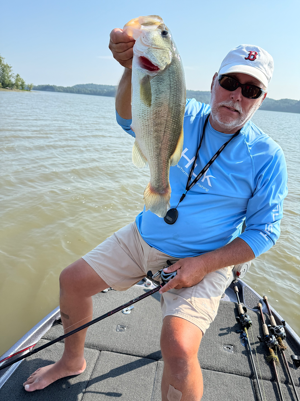 This fish was caught while pre-fishing earlier in the week.  Jim does not stalk - he waits.