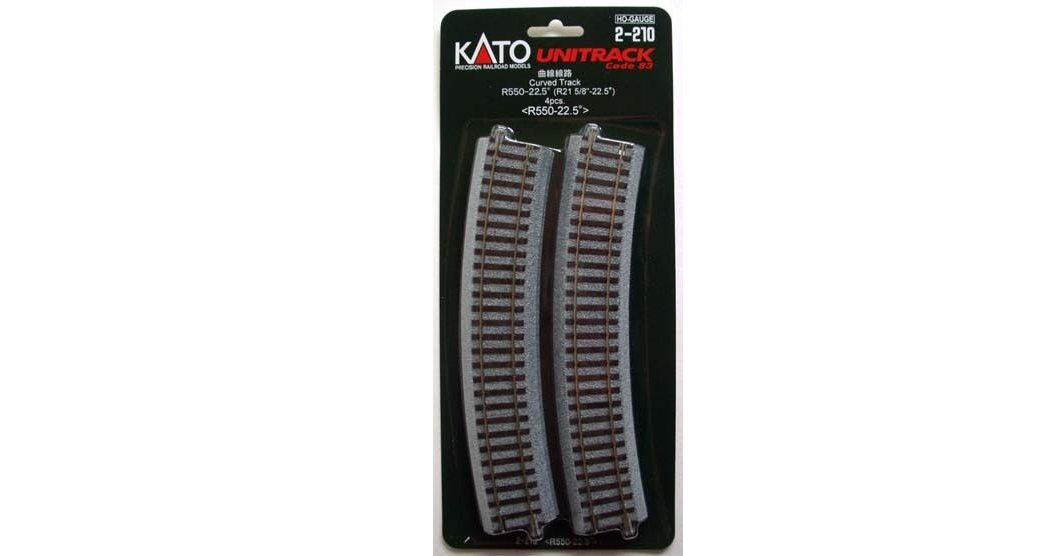 Kato R550-22.5 Curve Track/4pc HO