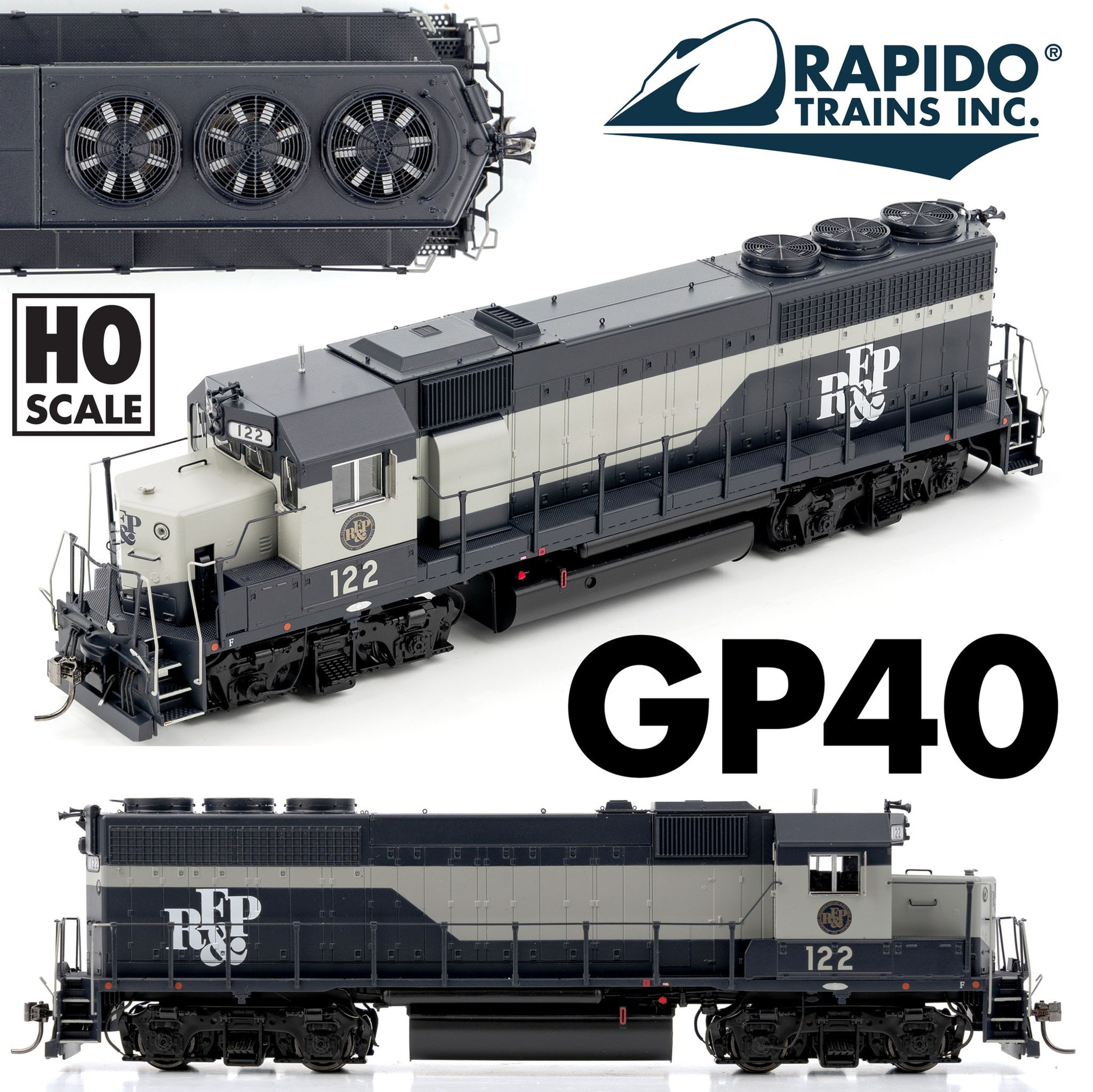 EMD GP40 - LokSound and DCC  RF&amp;P  #125               HO