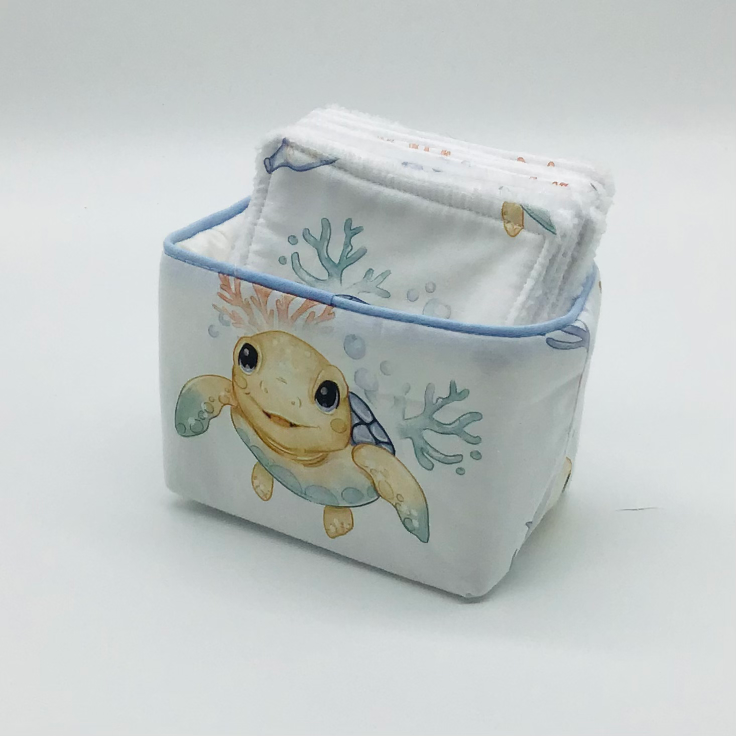 lot de 8 lingettes + panier