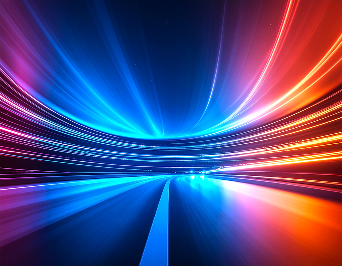 Firefly_Futuristic abstract background, curved immersive light tunnel, dynamic glowing lig