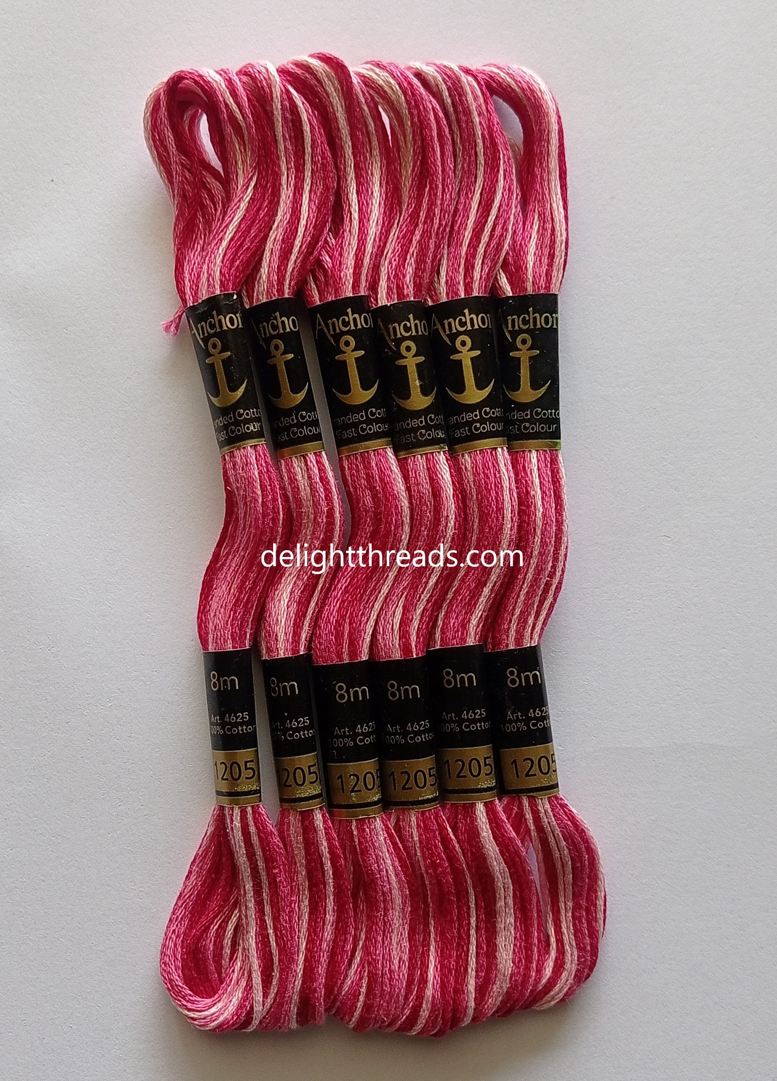Anchor Shade 1205 - Set of 6 Skeins in Variegated-Color