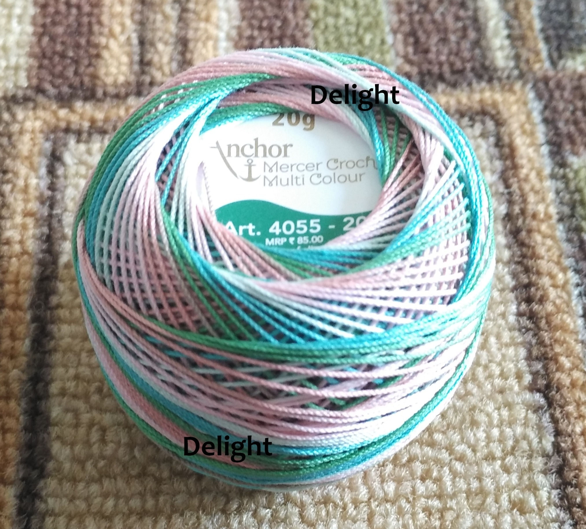 Anchor 9503 - Multicolor Crochet Cotton Ball - 20 grams