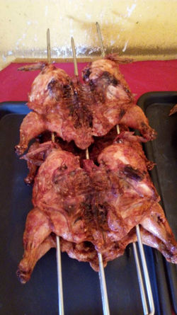 espeto frango assado