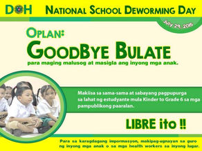 DOH launches Oplan: Goodbye Bulate