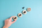 rocket icon on wooden on isolate background