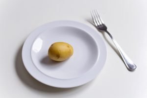 Just one thing? What is the one small thing you could do right now to build your relationship? One small potato on a plate illustrates that this small thing can be a very ordinary gesture.
