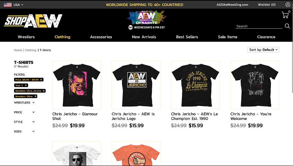 Shopping Page