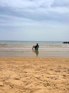Endless white beaches in Donnalucata, Sicily
