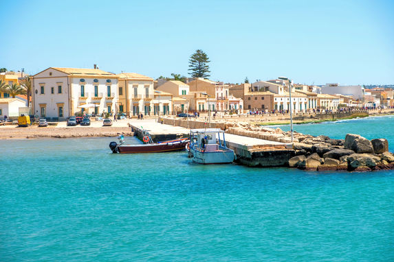 The charming seaside village Donnalucata, Sicily