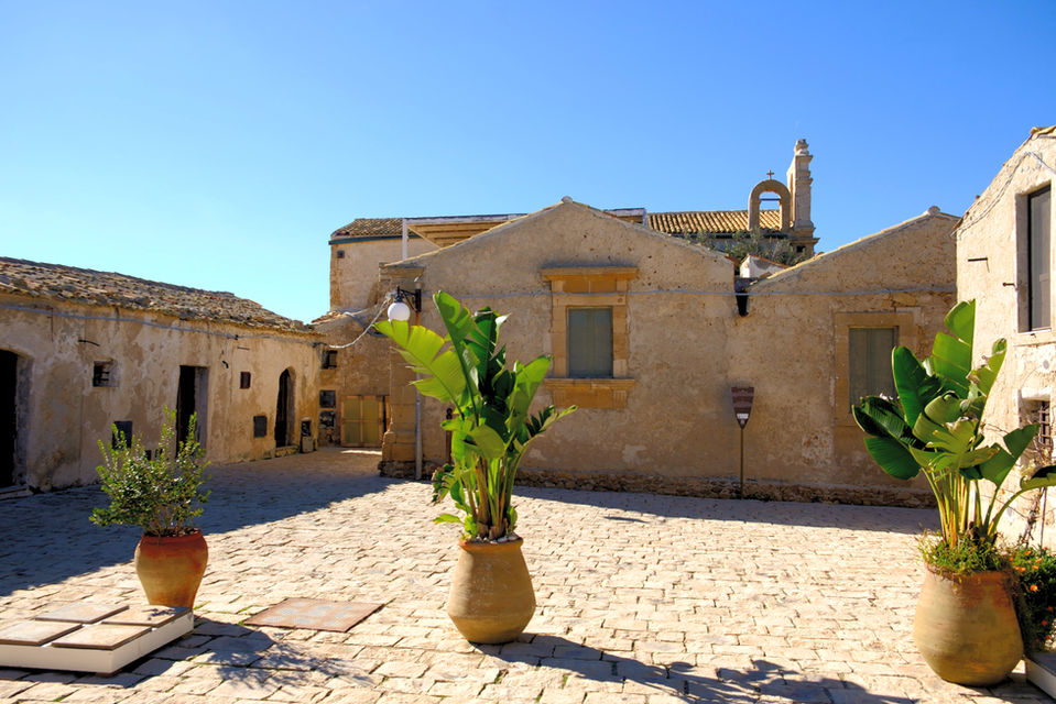 Piazza in Marzamemi, Sicily