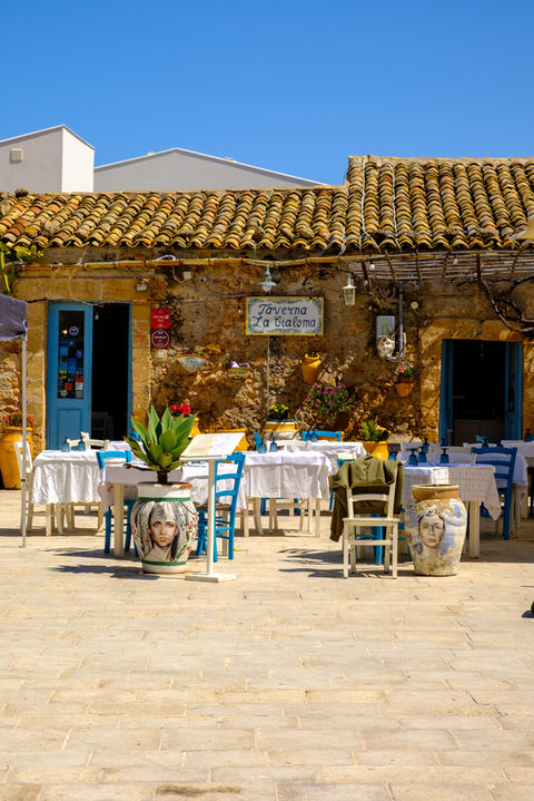 The vibrant and famous colors of Marzamemi, Sicily