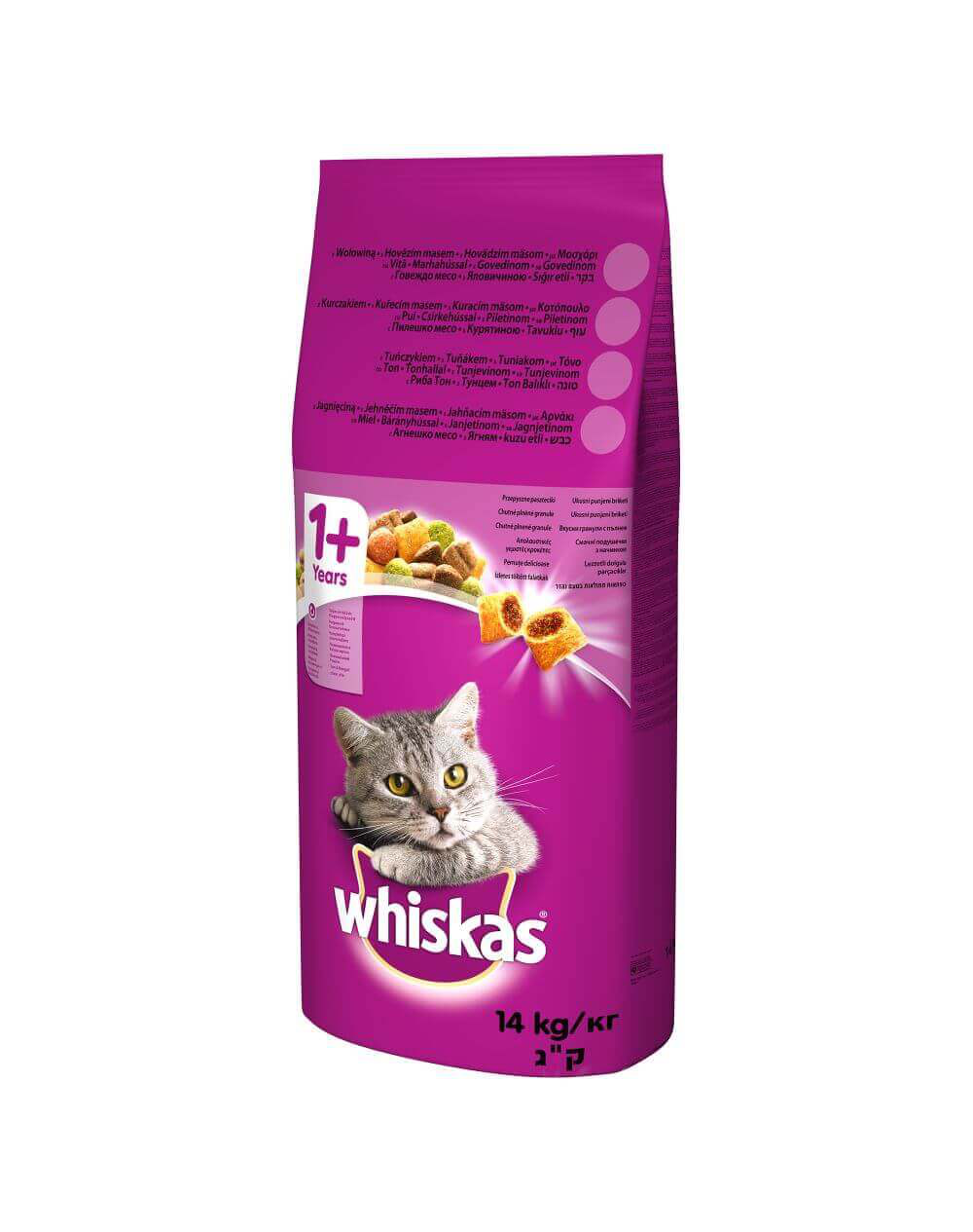 WHISKAS Macska SZÁRAZELEDEL 14 kg