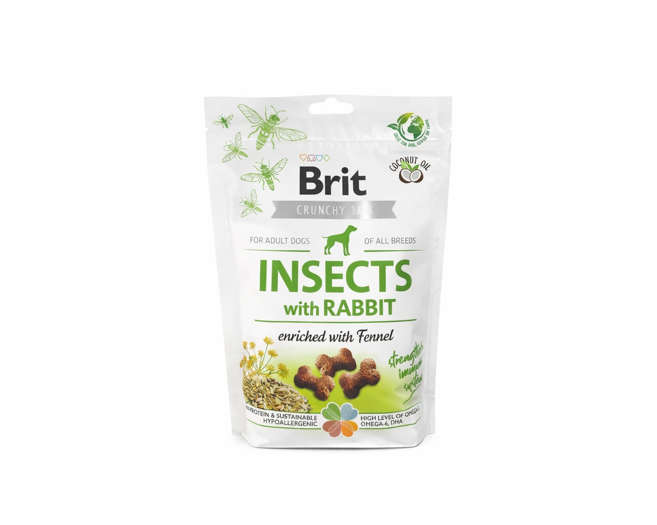 Brit Jutalom Falat Kutyáknak Édesköménnyel Dúsított Nyúlhúsos Rovarfehérje 200g