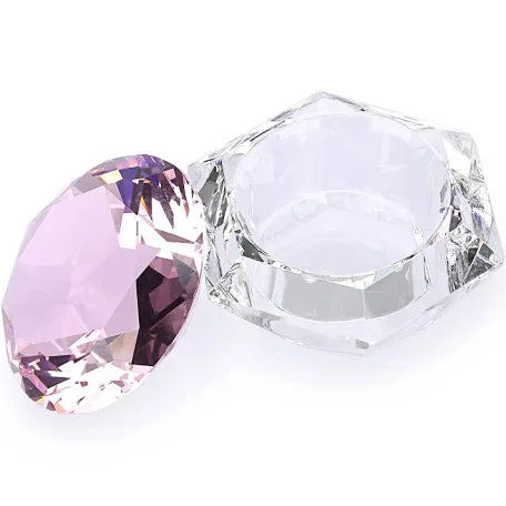 Glass Crystal Dappen Dish Pink
