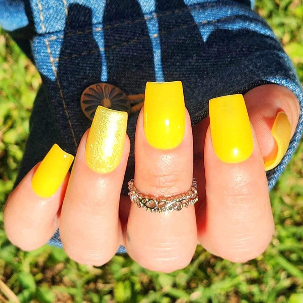 Golden Yellow- Glow Gel Polish