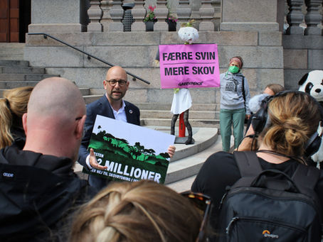 Rasmus Prehn modtog danskernes krav om at stoppe ødelæggelse af skov  