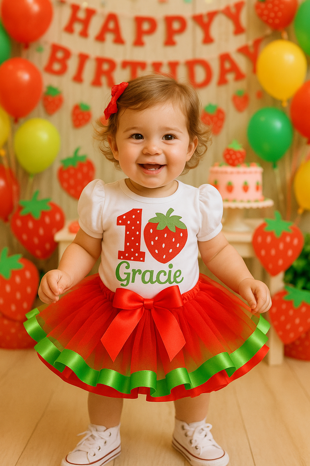 Strawberry tutu outfit