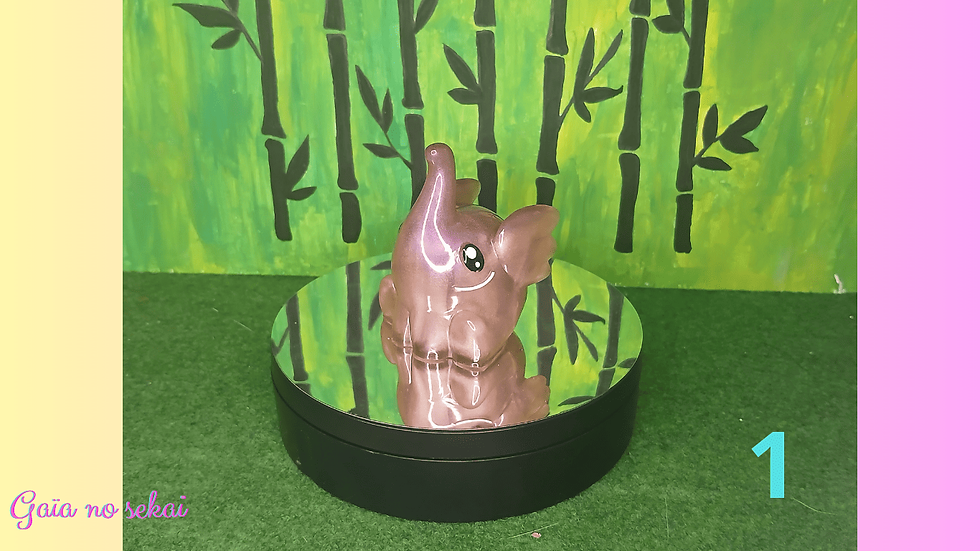 Figurine Éléphant en résine époxy