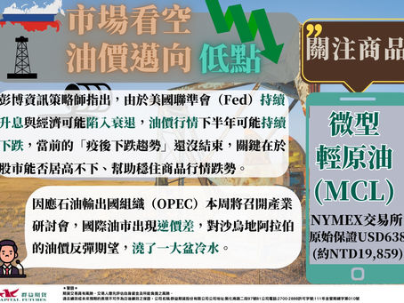 2023/07/03 市場看空 油價邁向低點