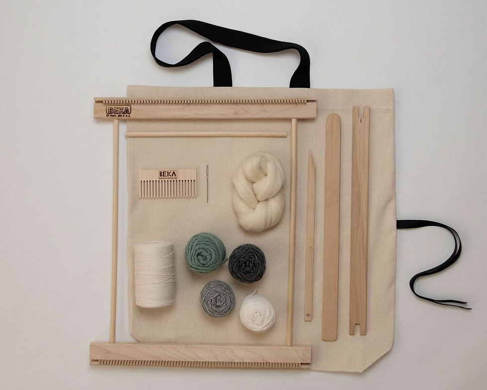 Beka 10" Weaving Frame Loom Kit - GrayMoss