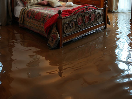 flooded bedroom