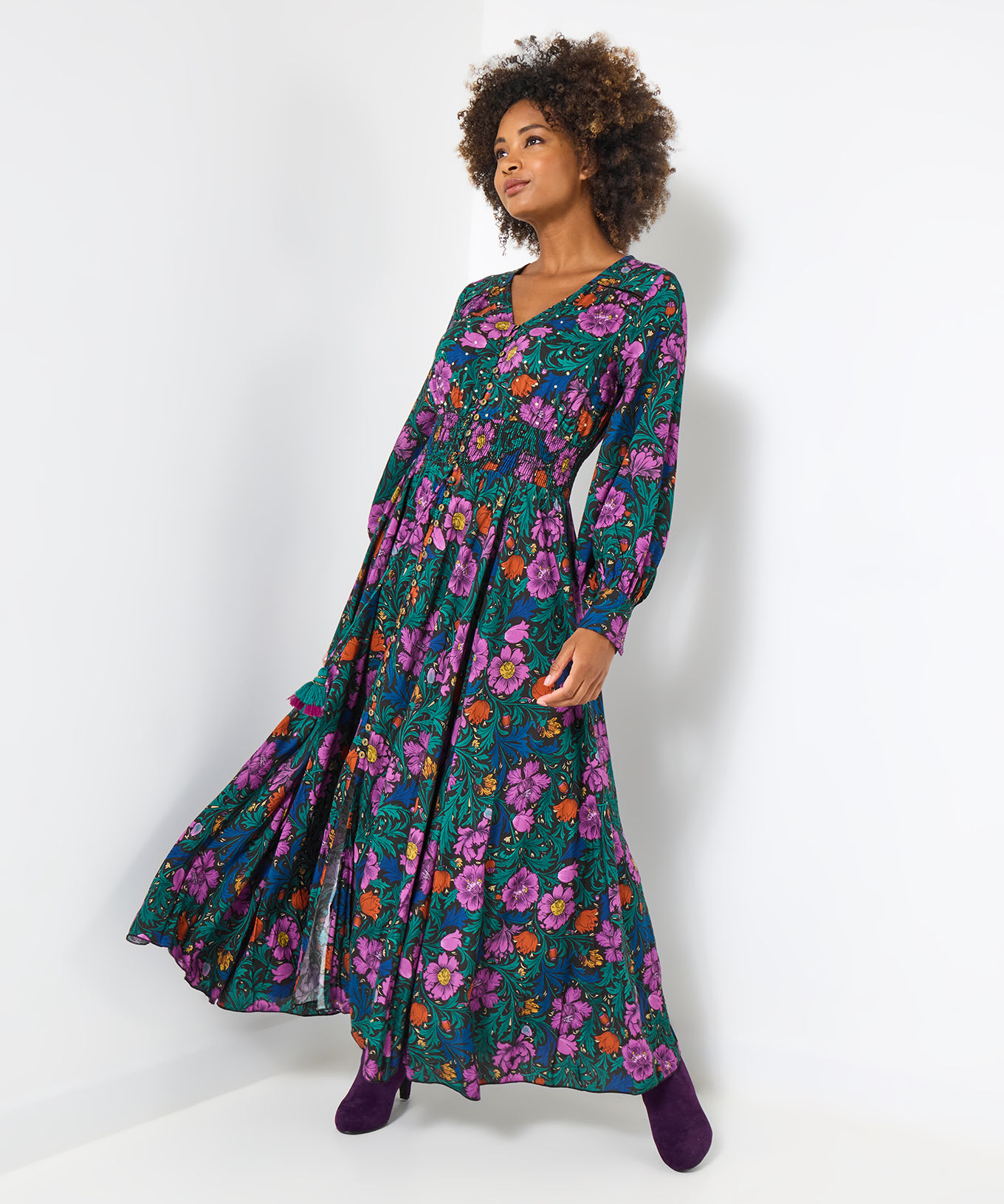 Whimsical Wonders Floral Maxi Dress in size 16