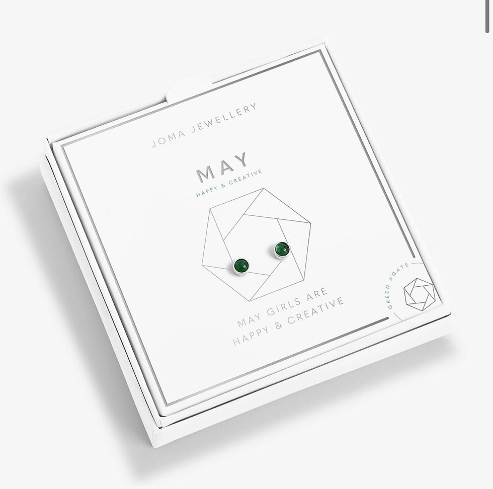 Thumbnail: Silver Birthstone Boxed Earrings 