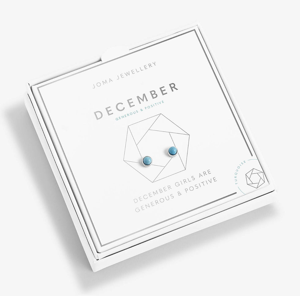 Thumbnail: Silver Birthstone Boxed Earrings 