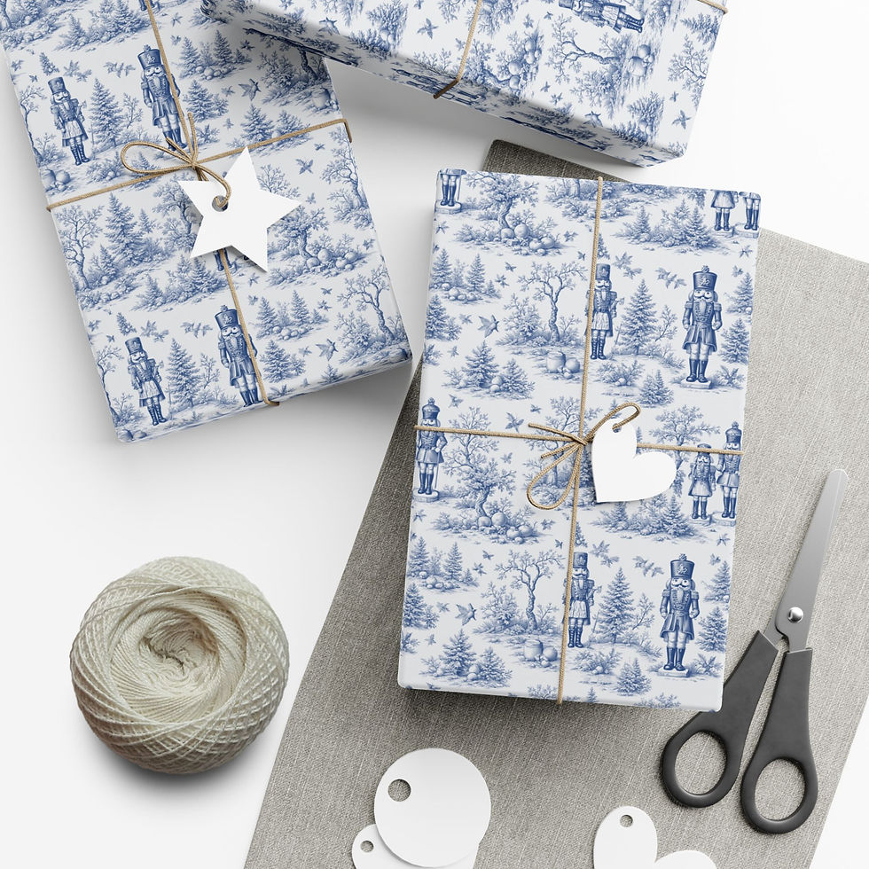 Thumbnail: Vintage Nutcracker Pattern | Holiday Wrapping Paper for Christmas