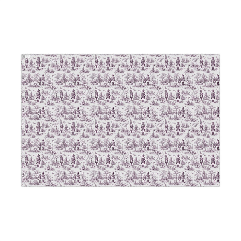 Thumbnail: Vintage Nutcracker Pattern | Holiday Wrapping Paper for Christmas, 