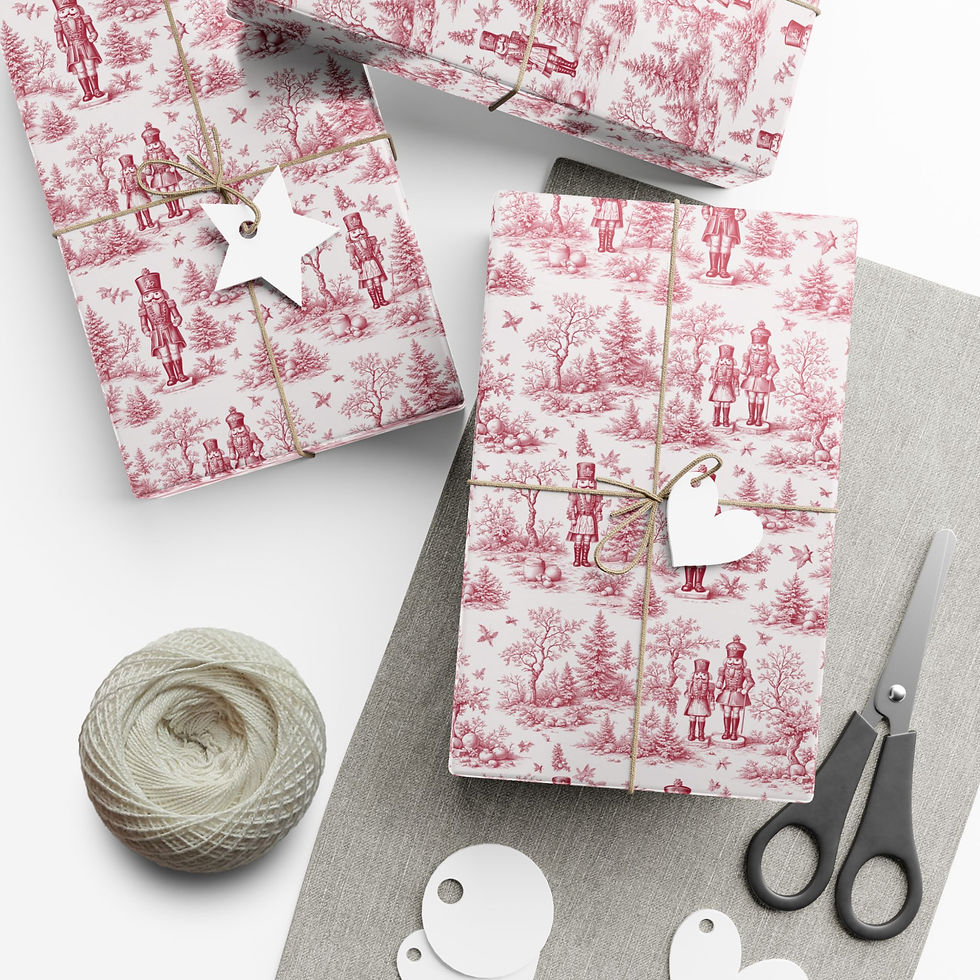 Thumbnail: Vintage Nutcracker Pattern | Holiday Wrapping Paper for Christmas