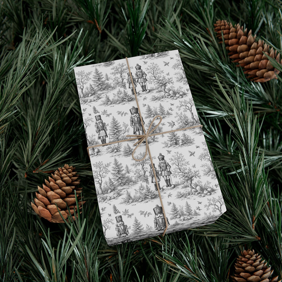 Thumbnail: Vintage Nutcracker Pattern | Holiday Wrapping Paper for Christmas