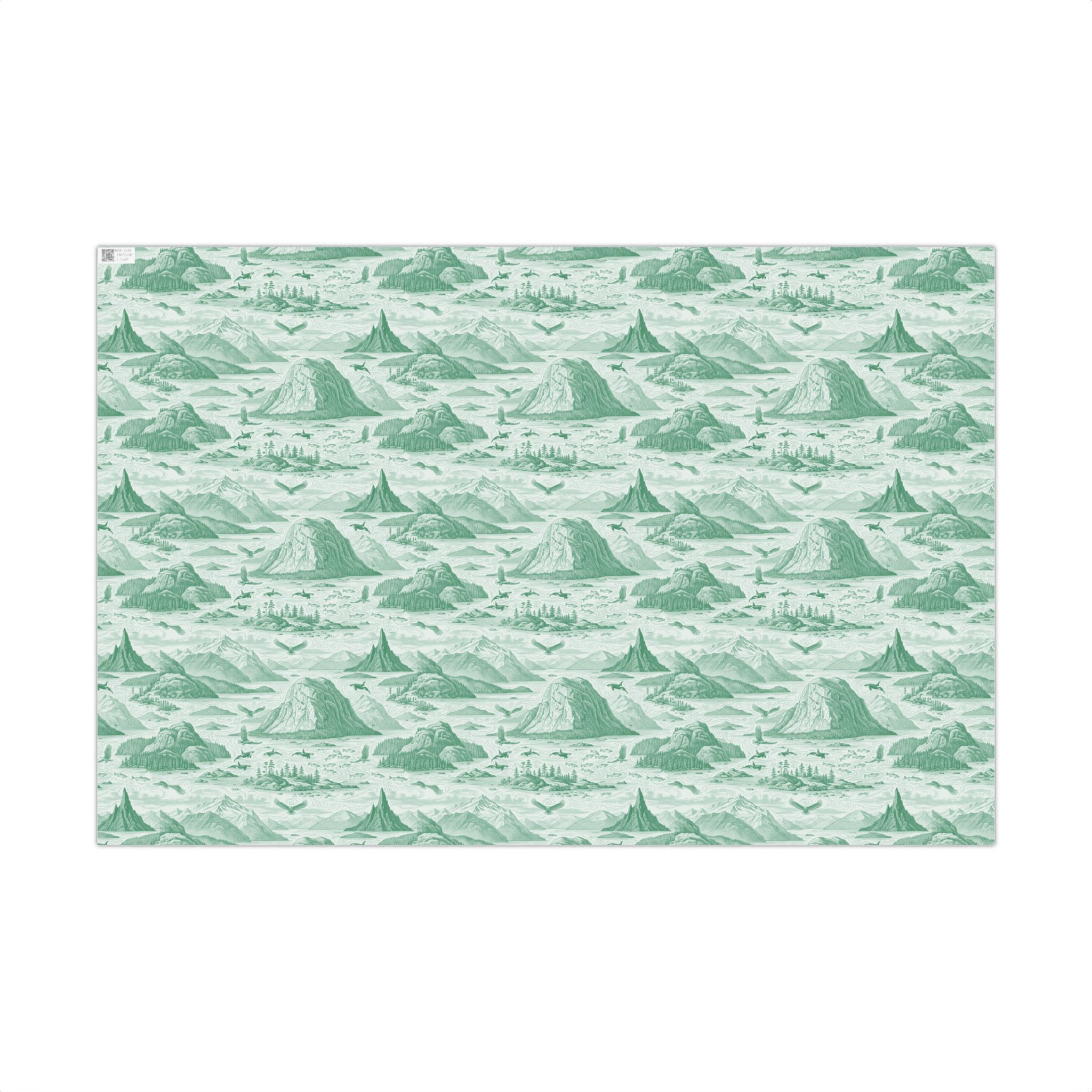 Squamish Toile Inspired Gift Wrap Papers for Eco-Conscious Giving,