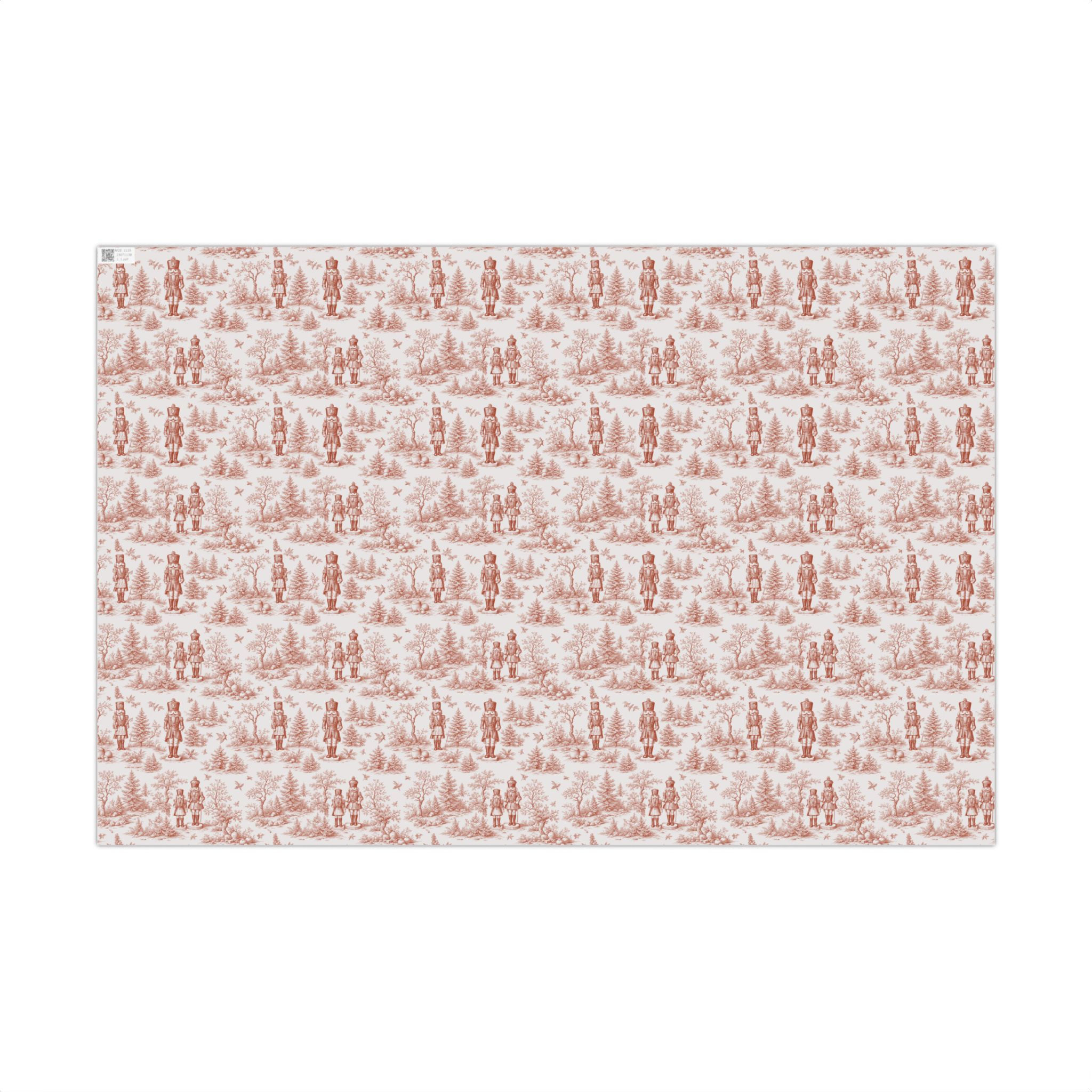 Vintage Nutcracker Pattern | Holiday Wrapping Paper for Christmas