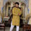 Thumbnail: Traditional Bagru Hand Block Printed Gent's Long Kurta with Payzama