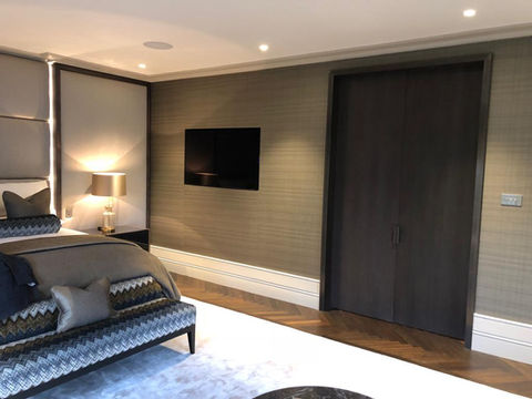 Beautifully decorated bedroom