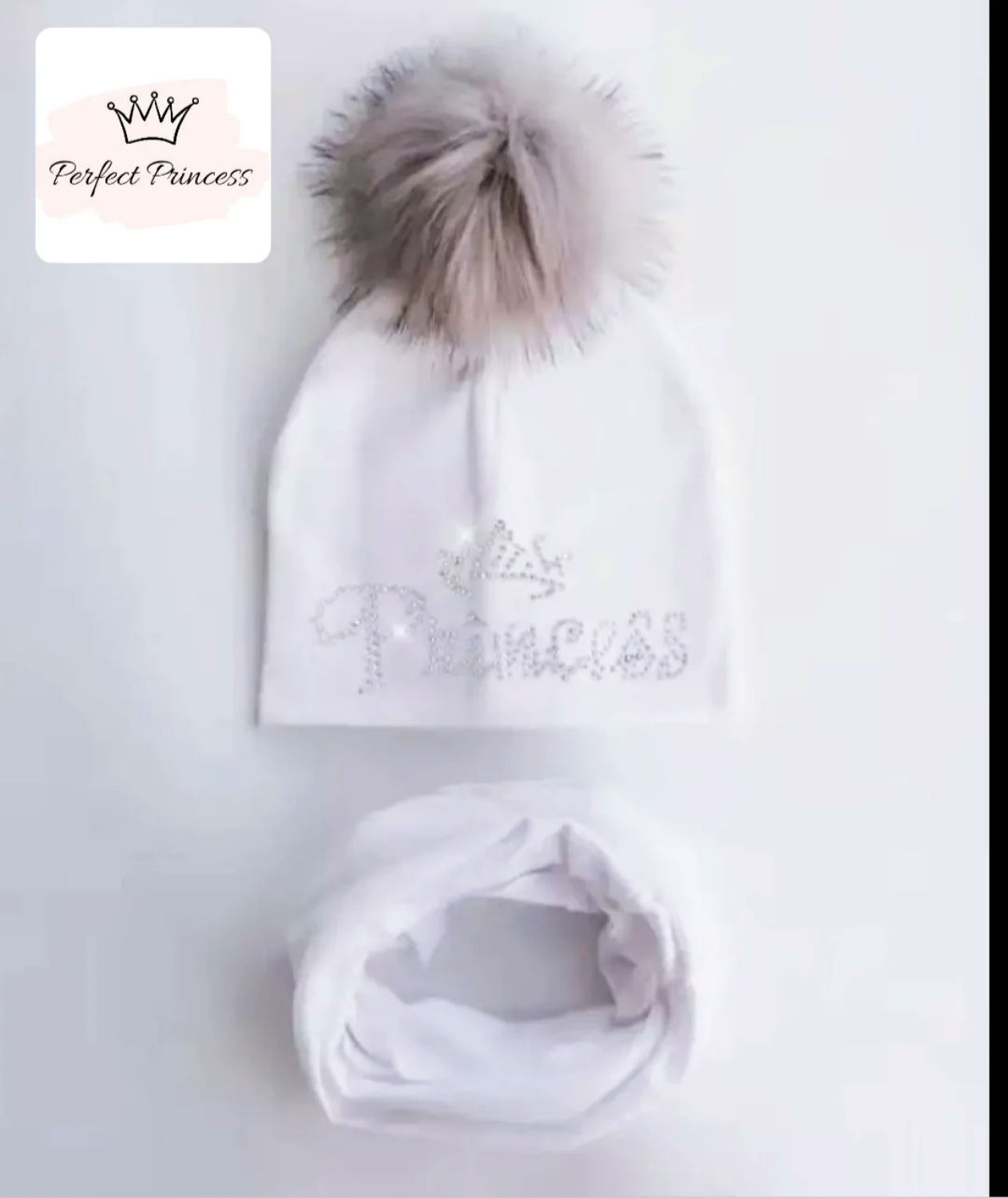 Princess Hat & Snood with bobble 