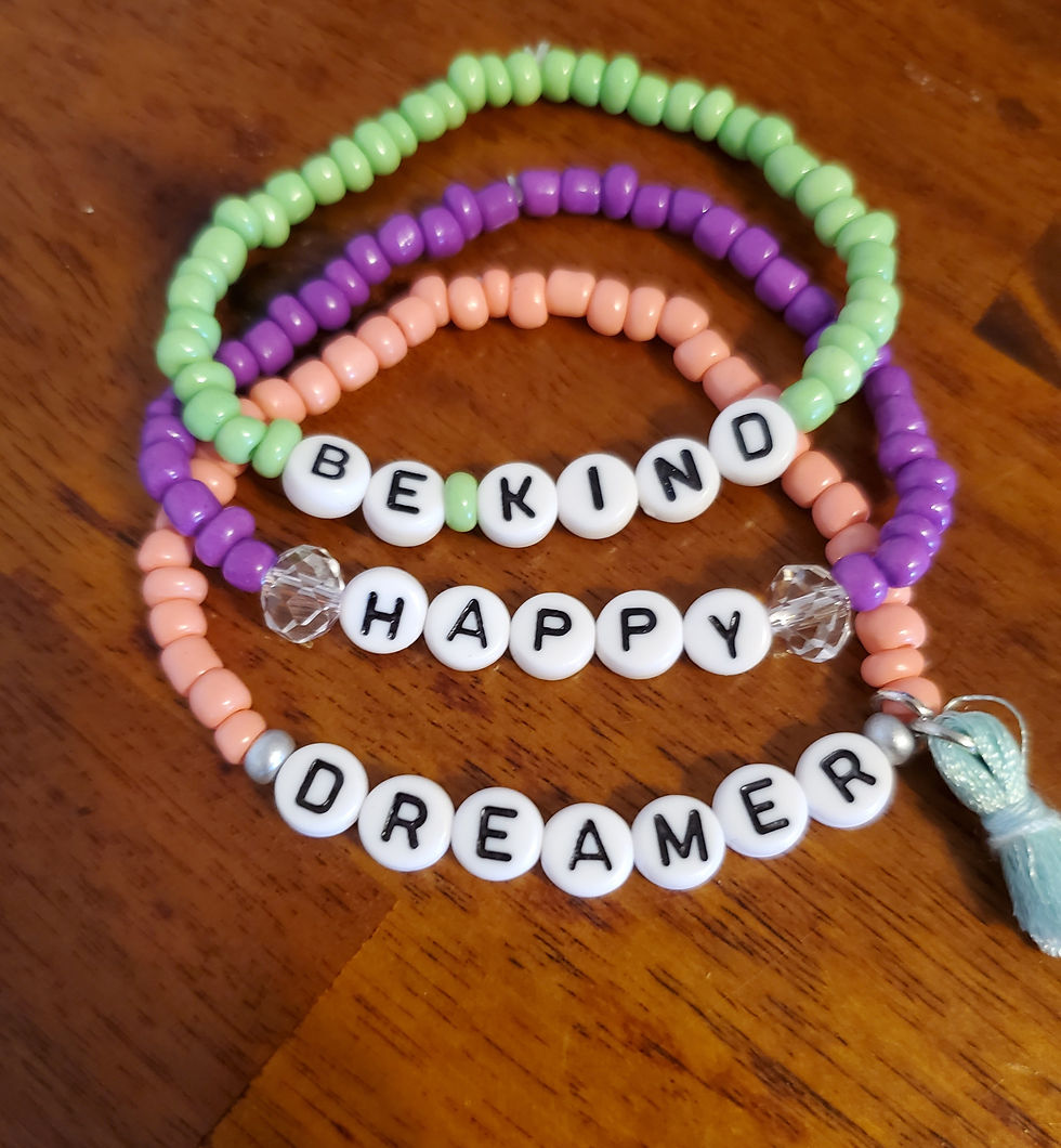 Thumbnail: Beaded Message Bracelets 