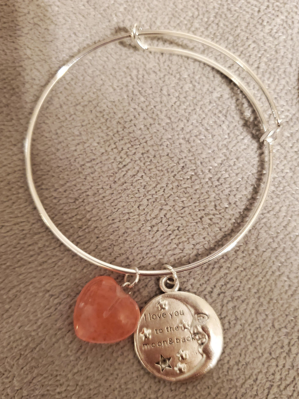 Thumbnail: Love You to the Moon Charm Bracelet 