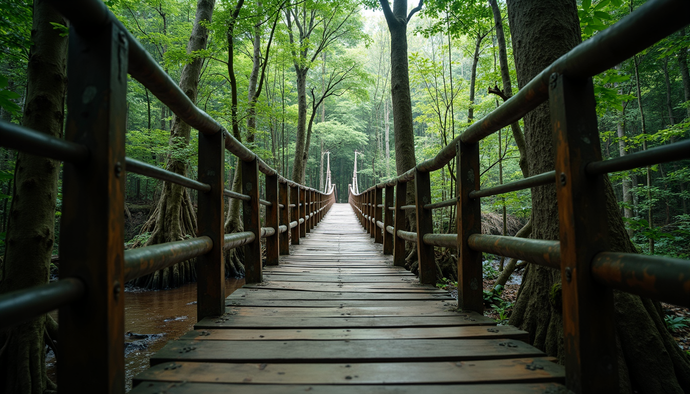 Eye-level view of living root bridges in Meghalaya